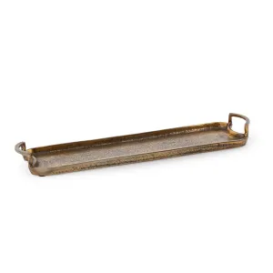 Alani Decorative Metal Tray with Handles