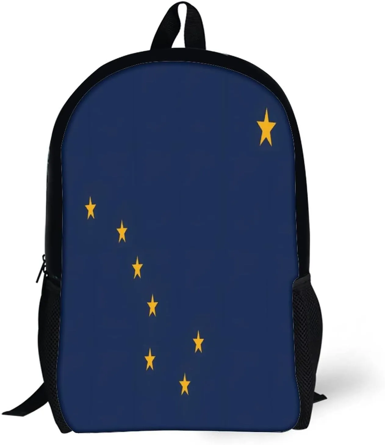 Alaska State Flag Backpack with Adjustable Straps, Suitable for Travel Picnics Activities