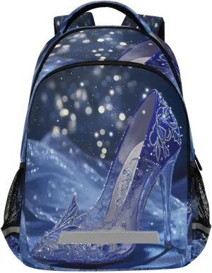 ALAZA Blue Lady High Heels Shoes School Backpack for Boys Girls,Preschool Elementary Kindergarten School Bag Kids Backpack Bookbag Travel Laptop Bag Casual Daypack