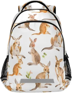 ALAZA Cartoon Kangaroo Backpack College School Shoulder Laptop Bag Daypack Bookbag for Teen Girls Boys