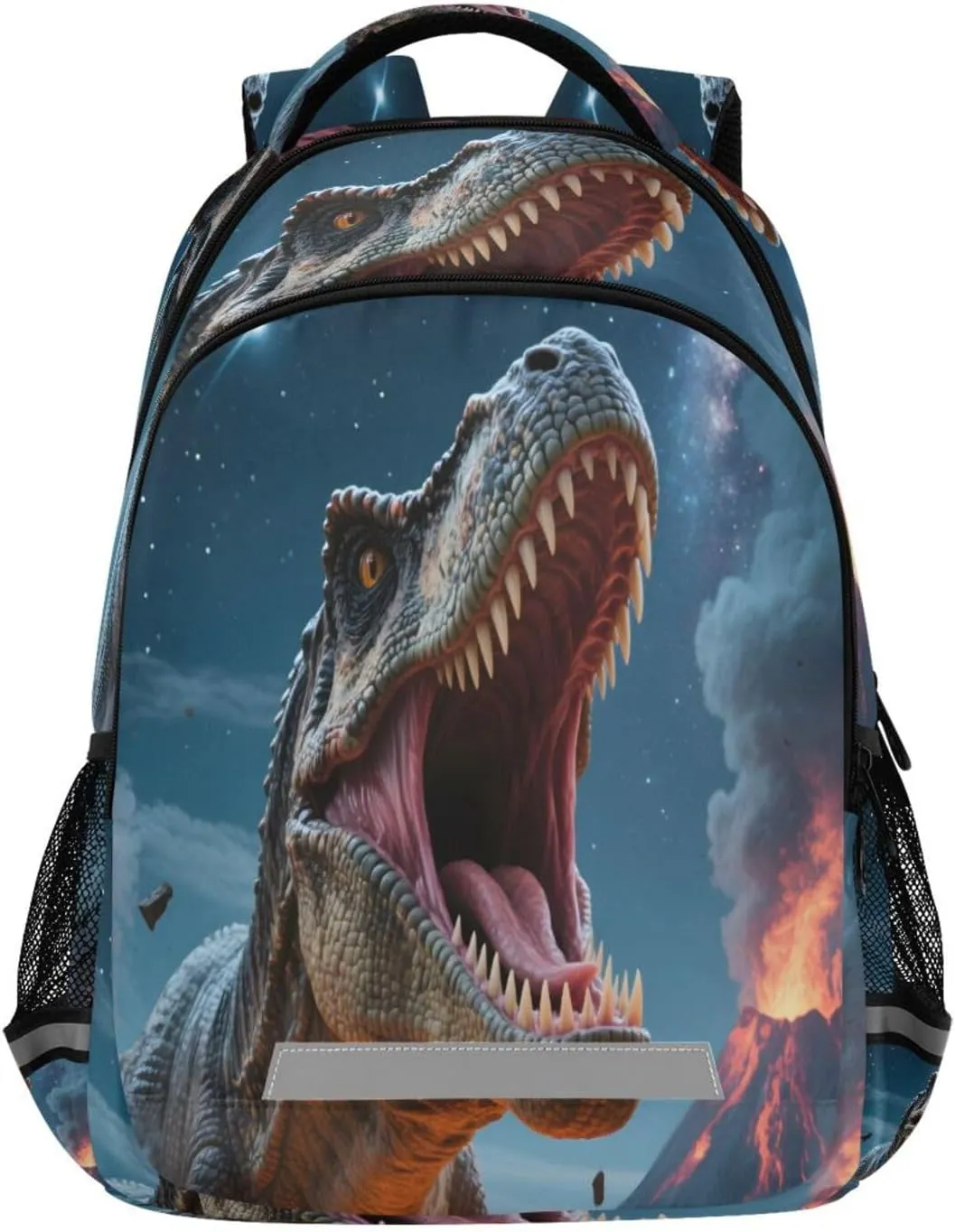 ALAZA Dinosaur Roar Volcano School Backpack for Girls & Boys, Kids Laptop Bookbag with Reflective Strip 17in