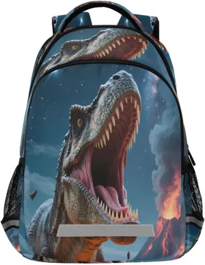 ALAZA Dinosaur Roar Volcano School Backpack for Girls & Boys, Kids Laptop Bookbag with Reflective Strip 17in