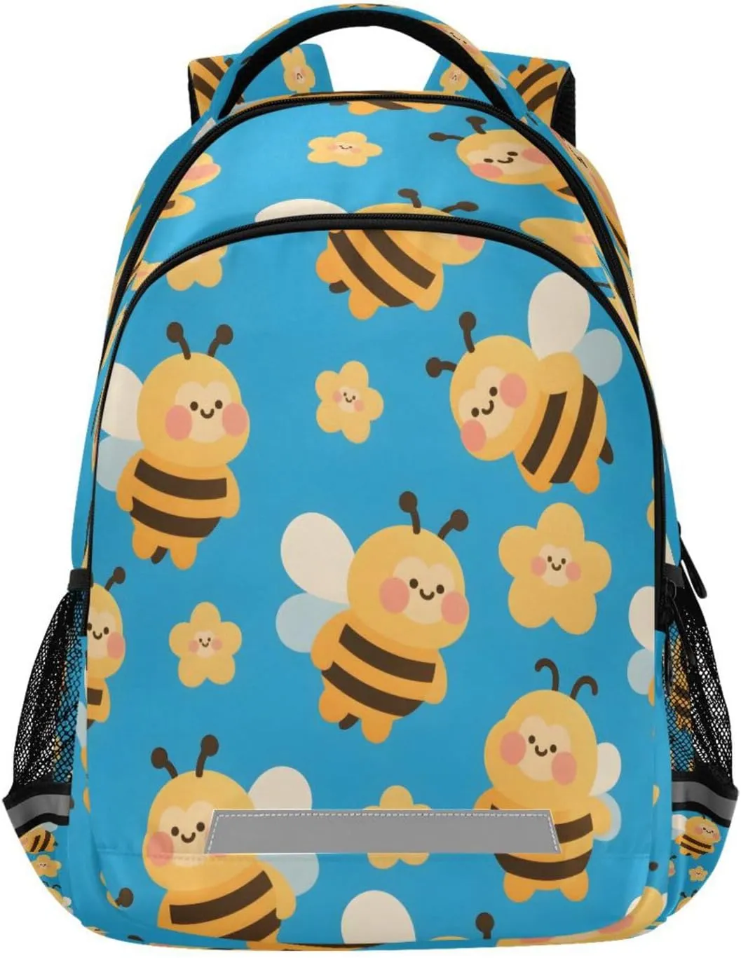 ALAZA Kids Backpack for Boys Girls,Funny Bee School Backpack Preschool Elementary Kindergarten School Bag Bookbag Travel Laptop Bag Casual Daypack