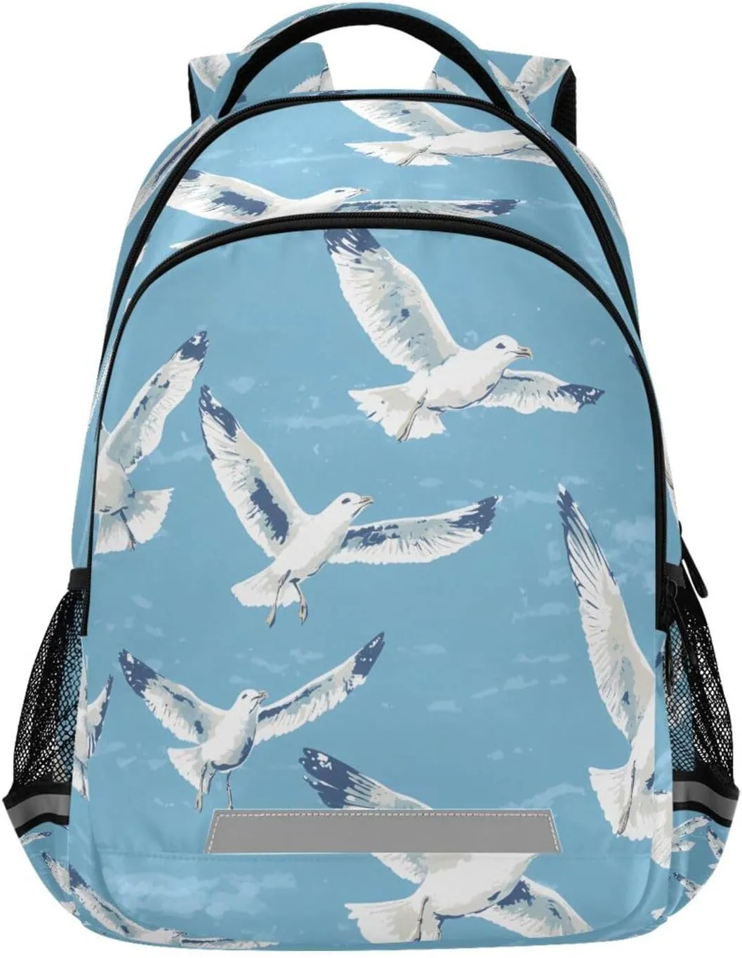 ALAZA Kids Backpack for Boys Girls,Seagull Blue School Backpack Preschool Elementary Kindergarten School Bag Bookbag Travel Laptop Bag Casual Daypack