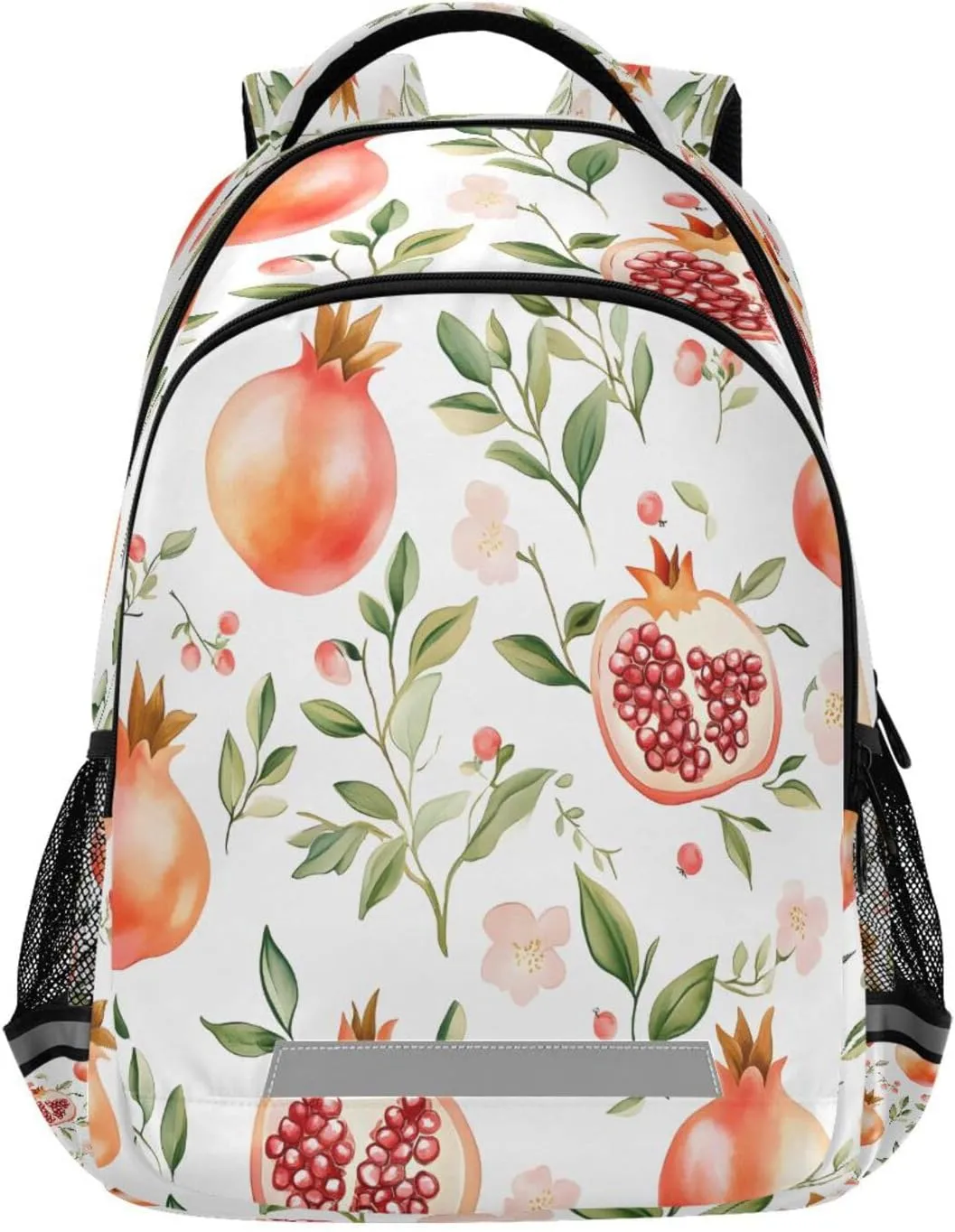 ALAZA Kids Backpack for Boys Girls,Summer Pomegranate Leaves School Backpack Preschool Elementary Kindergarten School Bag Bookbag Travel Laptop Bag Casual Daypack