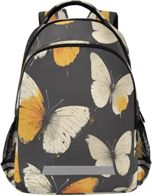 ALAZA Kids Backpack for Boys Girls,Vintage Butterfly School Backpack Preschool Elementary Kindergarten School Bag Bookbag Travel Laptop Bag Casual Daypack