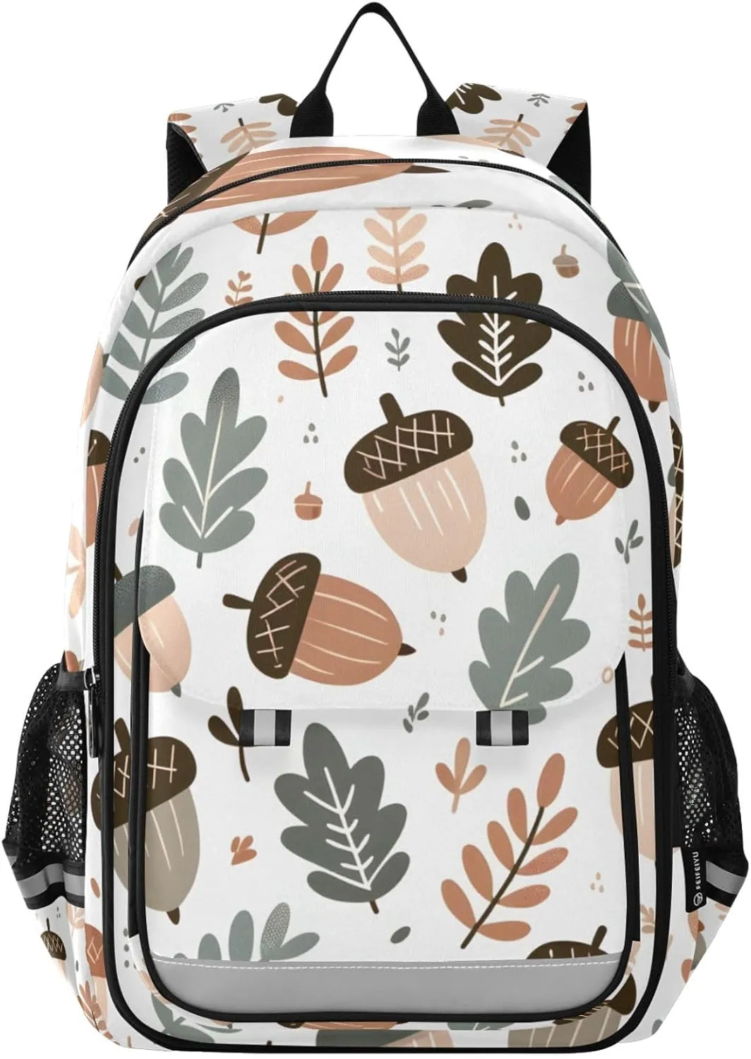 ALAZA Seamless Background Forest Acorn Gender Neutral Baby School Backpacks for Girls Boys Kids Middle High Schoolbag Lightweight Bookbag Large Capacity Multiple Pockets Laptop Backpack for Women Men
