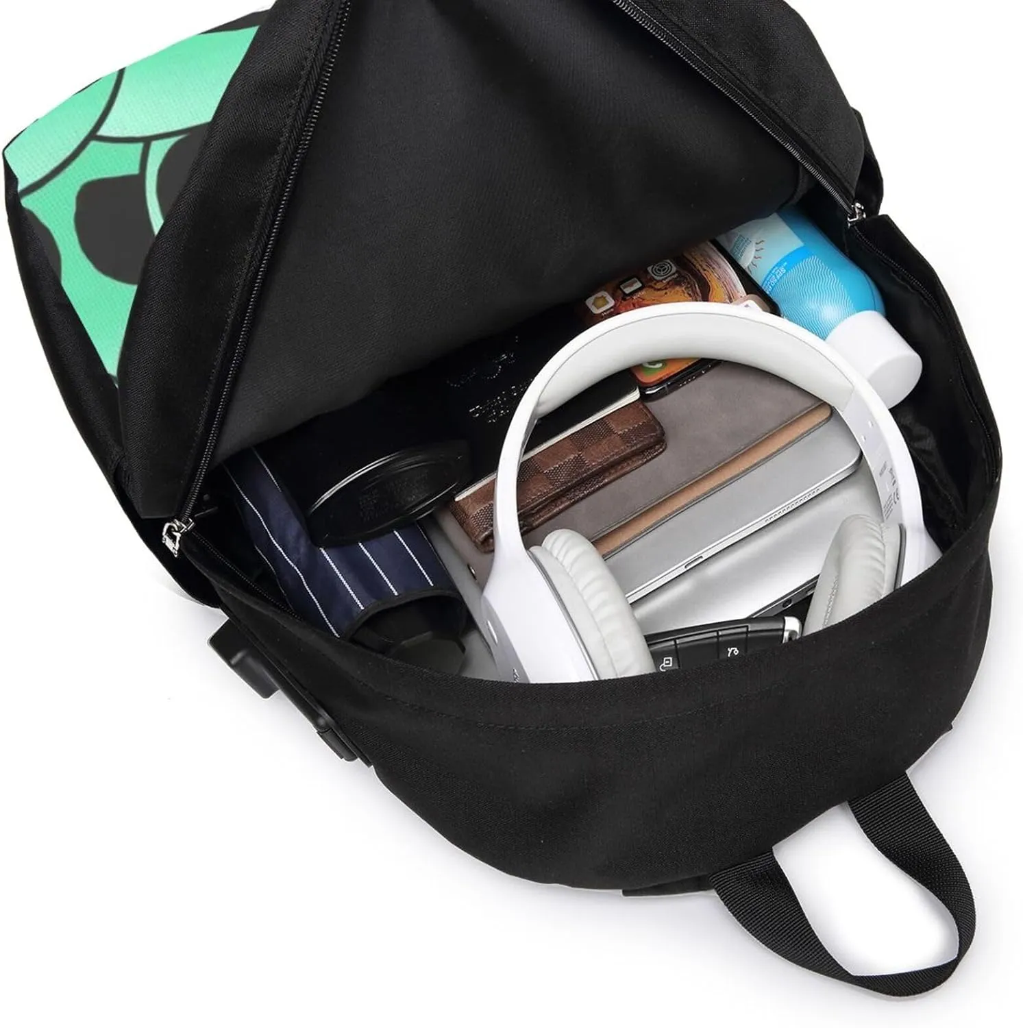 Alien Invasion Backpack, 17 Inch Travel Business Laptop Backpack With USB Port for Women Men