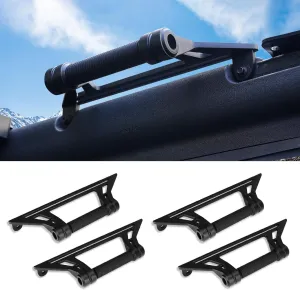 Aluminum Grab Handles Compatible with Ford Bronco 2024 2023 2022 2021 Front and Rear Seat 2/4 Door Soft & Hard Top, Metal Grip Handles Replacement for Bronco Interior Accessories (Front & Rear seat)