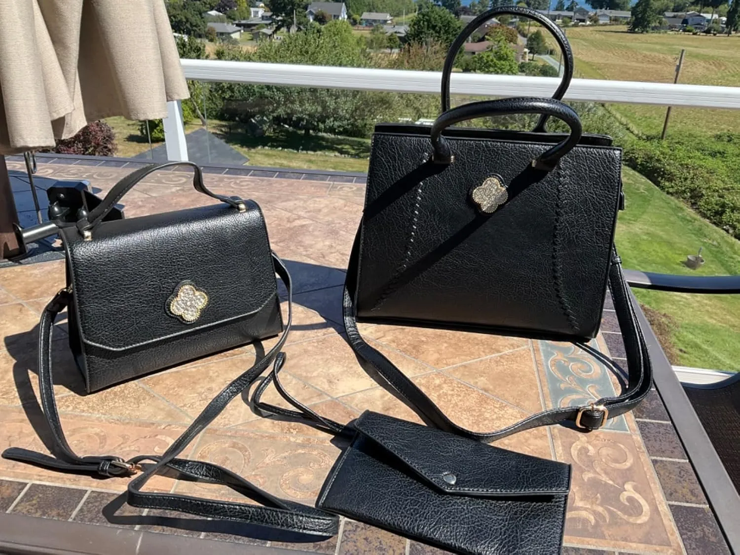 ALYSSA Tote Bag for Women Medium Crossbody Purse Shoulder Bag Top Handle Satchel Cute Wallet 3Pcs Handbags Set Gift