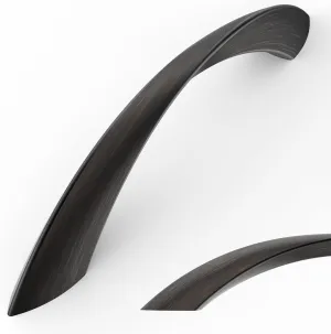 Amerdeco 10 Pack Oil Rubbed Bronze 3.75 Inch(96mm) Hole Centers Kitchen Arch Twisted Cabinet Pulls Cabinet Hardware Kitchen Handles for Cabinets Cupboard Handles Drawer Pulls ZH0048