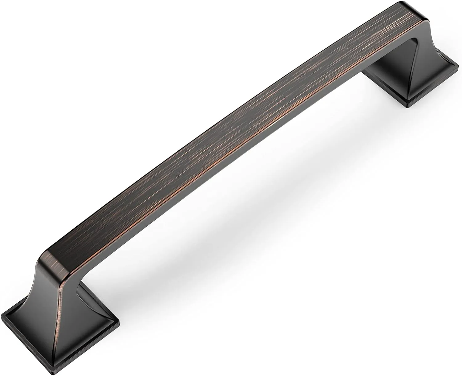 Amerdeco 10 Pack Oil Rubbed Bronze 5 Inch(128mm) Hole Centers Kitchen Cabinet Pulls Hardware Kitchen Handles for Cabinets Cupboard Handles Drawer Pulls