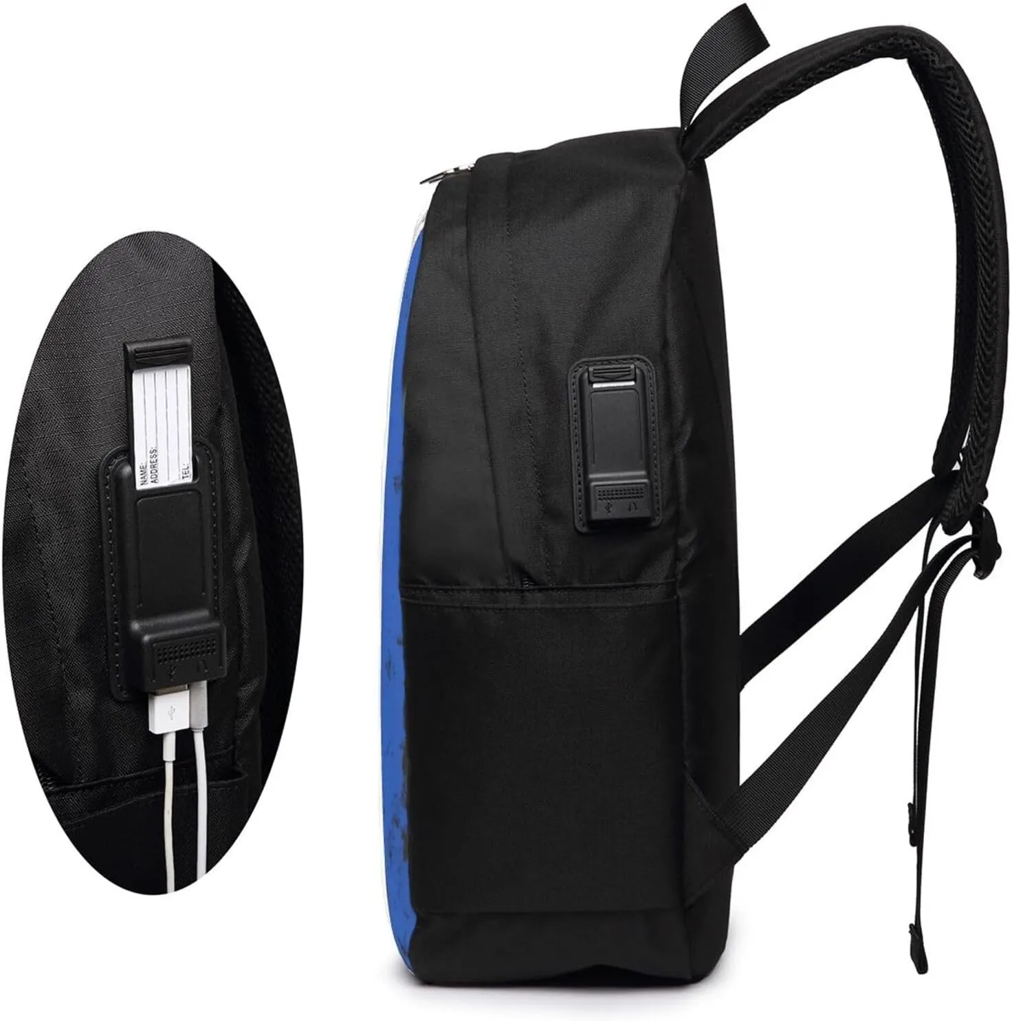 American Salvadorian Flag Salvadoreños Roots Laptop Backpacks Travel Backpack Casual Business Daypack Sport Rucksack Computer Bag Fits up to 17 Inch Notebook with USB Port