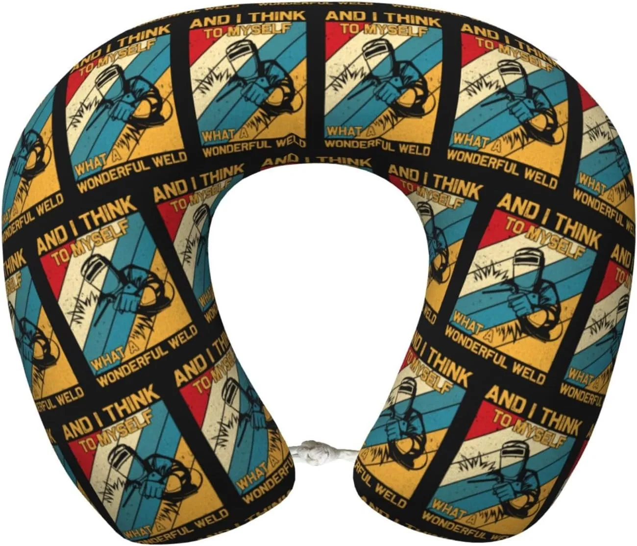 and I Think to Myself What A Wonderful Weld Welder Neck Pillow Memory Foam U-Shaped Travel Neck Pillow for Airplanes Car Home