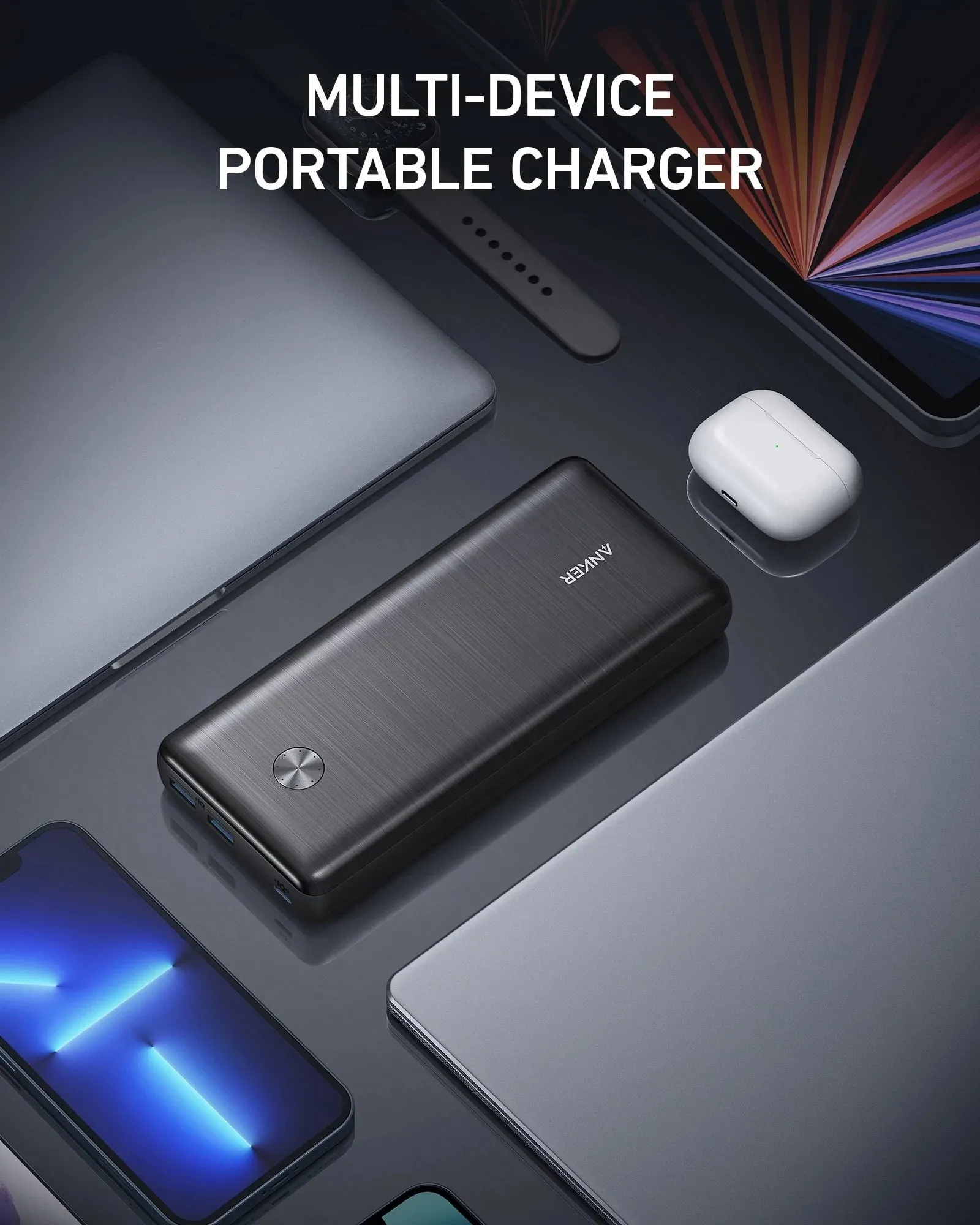 Anker PowerCore III Elite Powerbank (A1291H11) - 25600 mAh, Dual USB