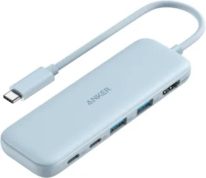 Anker USB C Hub, 5-in-1 USBC to HDMI Hub with 4K Display, 5Gbps USB-C and 2 5Gbps USB-A Data Ports for MacBook Pro, MacBook Air, Dell XPS, Lenovo Thinkpad, HP Laptops and More (Blue)
