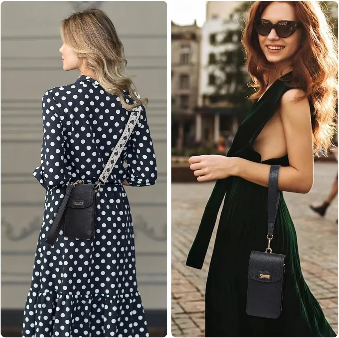 AnsTOP Small Crossbody Bag for Women - Phone Purse Crossbody Cell Phone Purse for Women with 2 Strap