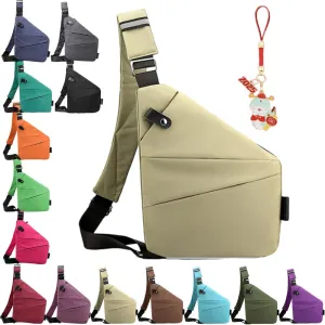 Anti Theft Travel Bag Crossbody, Adjustable Strap Travel Purses Personal Small Item Travel Bag for Women and Men
