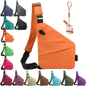 Anti Theft Travel Bag Crossbody, Adjustable Strap Travel Purses Personal Small Item Travel Bag for Women and Men