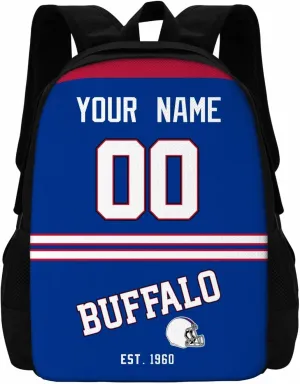 ANTKING Buffalo Backpacks School Backpack Bags Custom Name Number for Men Women Youth Gifts