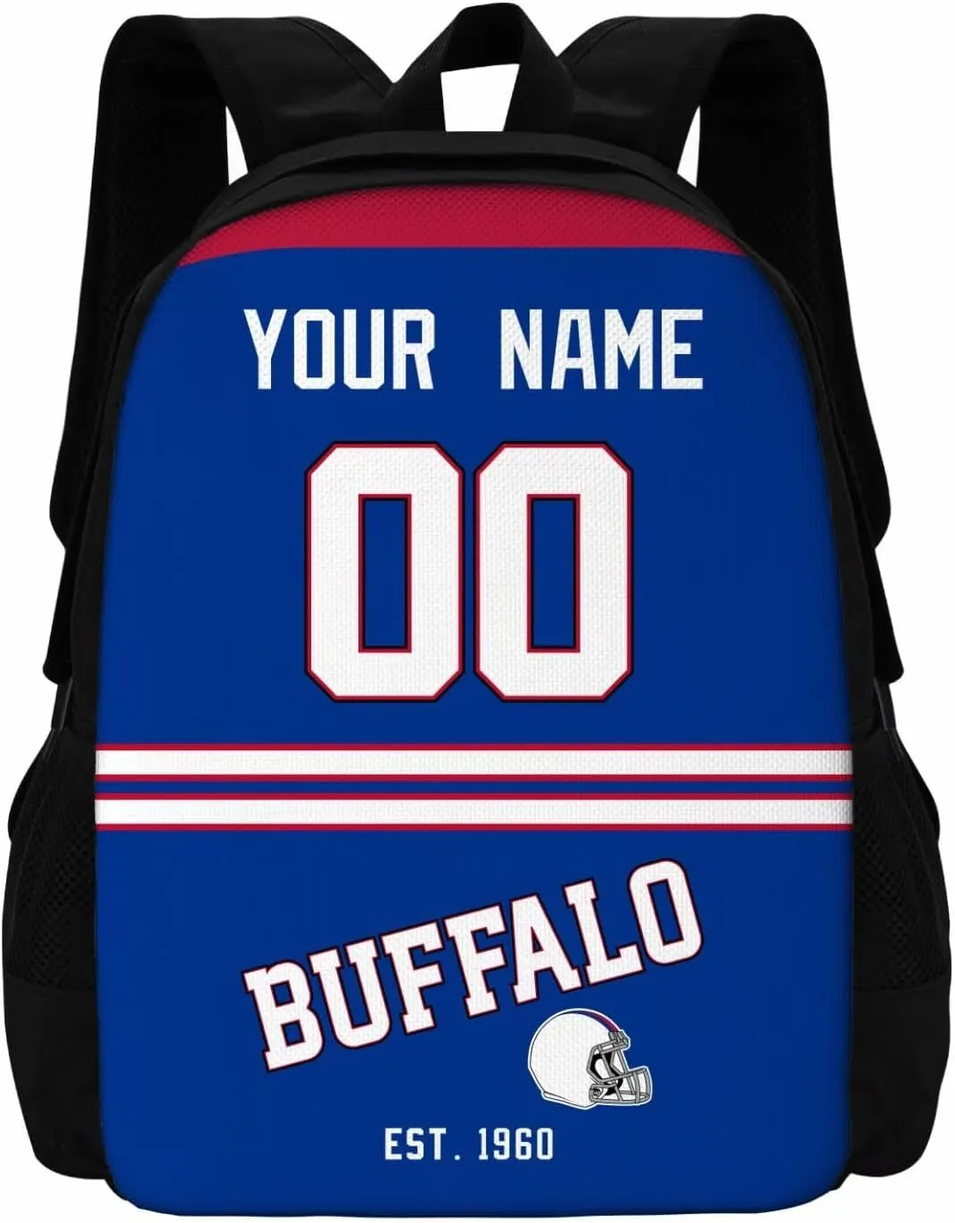 ANTKING Buffalo Backpacks School Backpack Bags Custom Name Number for Men Women Youth Gifts