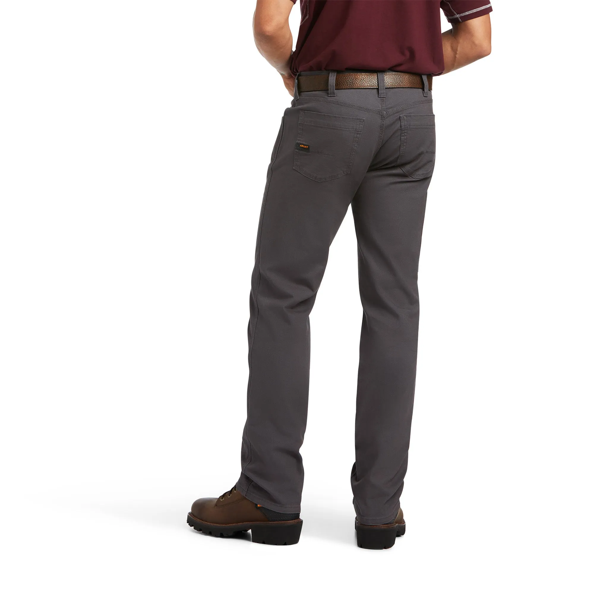 Ariat Mens Rebar M7 Rocker Durastretch Made Tough Straight Leg Pant - Rebar Grey