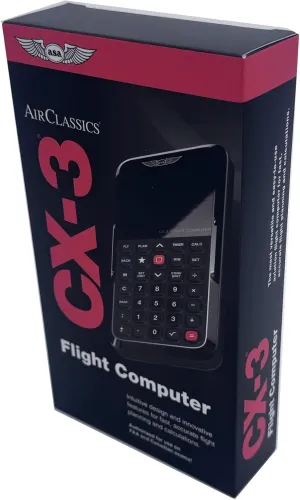 ASA CX-3 Flight Computer – Advanced Electronic E6B for Accurate Flight Planning and FAA Exam Preparation