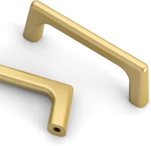 Asidrama 10 Pack 3 Inch(76mm) Gold Cabinet Pulls Cabinet Handles Cupboard Handles Kitchen Cabinet Hardware for Cupboard Drawer Pulls