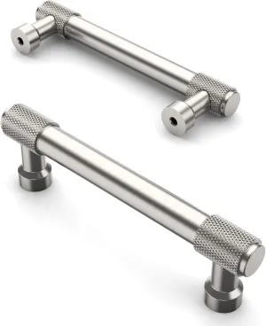Asidrama 10 Pack 3.75 Inch(96mm) Brushed Satin Nickel Cabinet Pulls Cabinet Handles Cupboard Handles Kitchen Cabinet Hardware for Cupboard Drawer Pulls