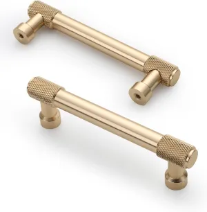 Asidrama 10 Pack 3.75 Inch(96mm) Gold Cabinet Pulls Cabinet Handles Cupboard Handles Kitchen Cabinet Hardware for Cupboard Drawer Pulls