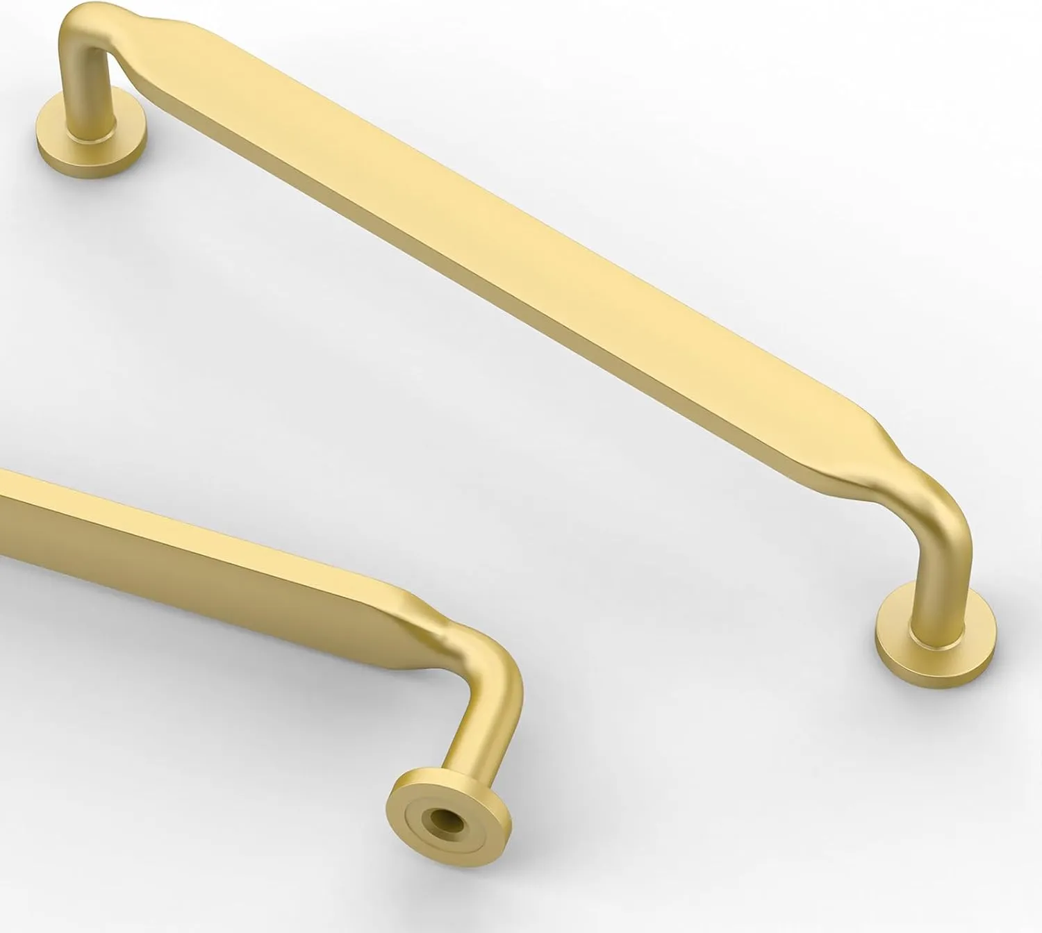 Asidrama 10 Pack 5 Inch(128mm) Brushed Gold Kitchen Cabinet Handles, Cabinet Pulls Kitchen Cabinet Hardware for Cupboard Drawer Pulls