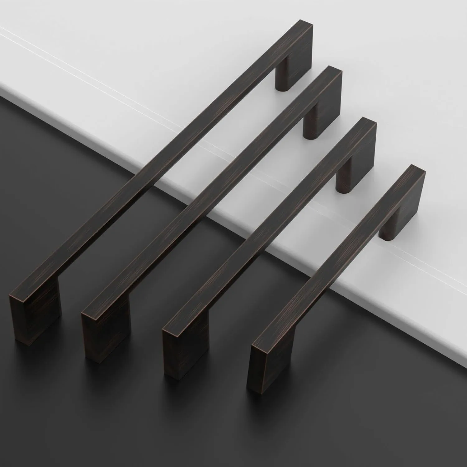 Asidrama 10 Pack 5 Inch(128mm) Oil Rubbed Bronze Kitchen Cabinet Handles, Cabinet Pulls Kitchen Cabinet Hardware for Cupboard Drawer Handles Pulls