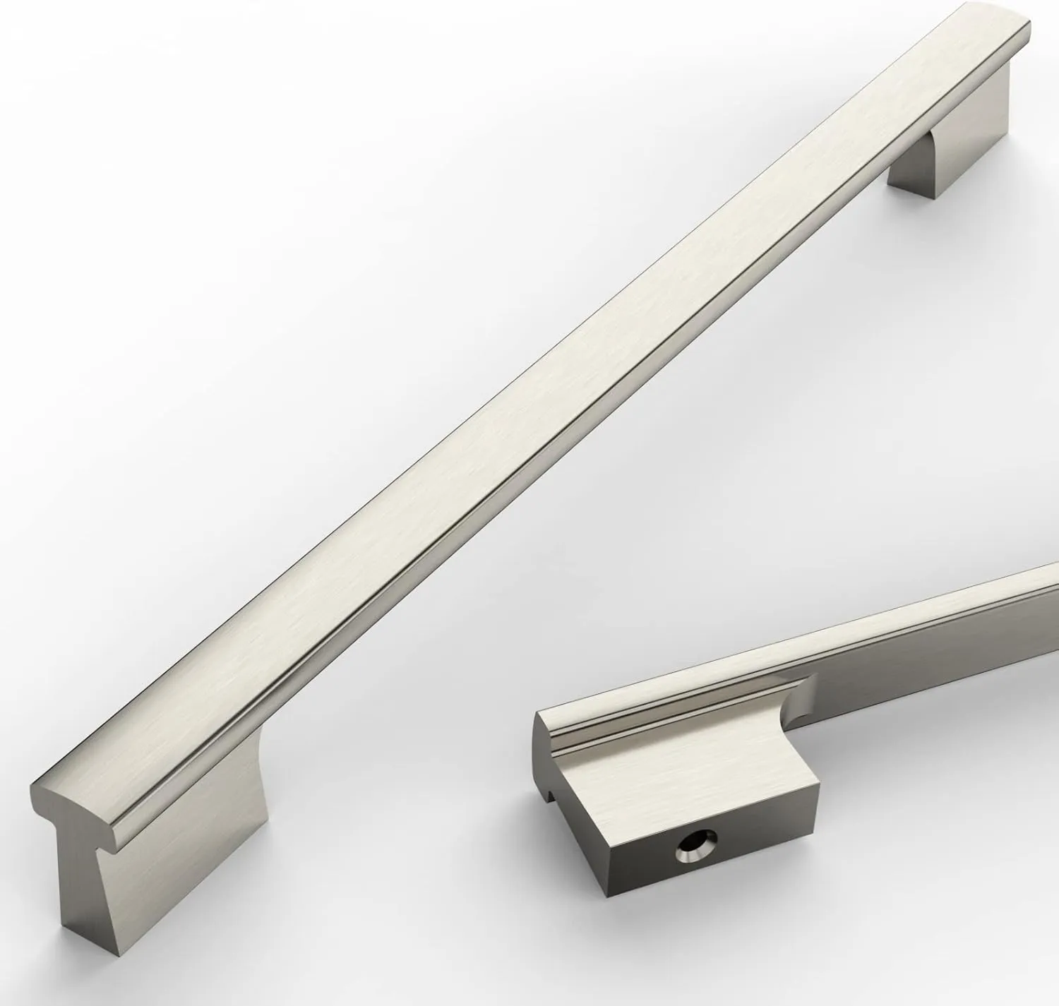 Asidrama 10 Pack 9 Inch(228mm) Brushed Satin Nickel Kitchen Cabinet Handles, Cabinet Pulls Kitchen Cabinet Hardware for Cupboard Drawer Pulls
