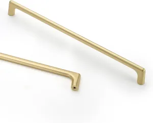 Asidrama 6 Pack 10 Inch(256mm) Brushed Gold Cabinet Pulls Cabinet Handles Cupboard Handles Kitchen Cabinet Hardware for Cupboard Drawer Pulls