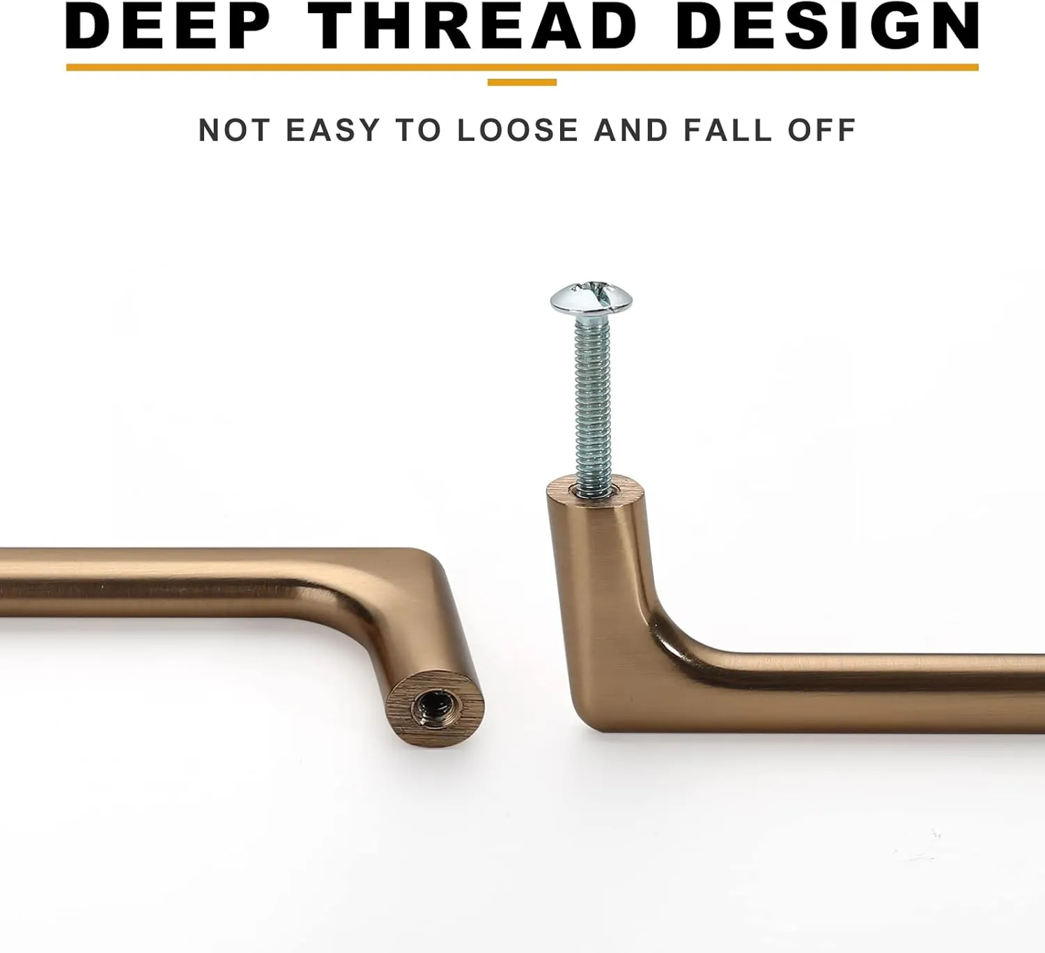 Asidrama 6 Pack 10 Inch(256mm) Champagne Bronze Cabinet Pulls Cabinet Handles Cupboard Handles Kitchen Cabinet Hardware for Cupboard Drawer Pulls