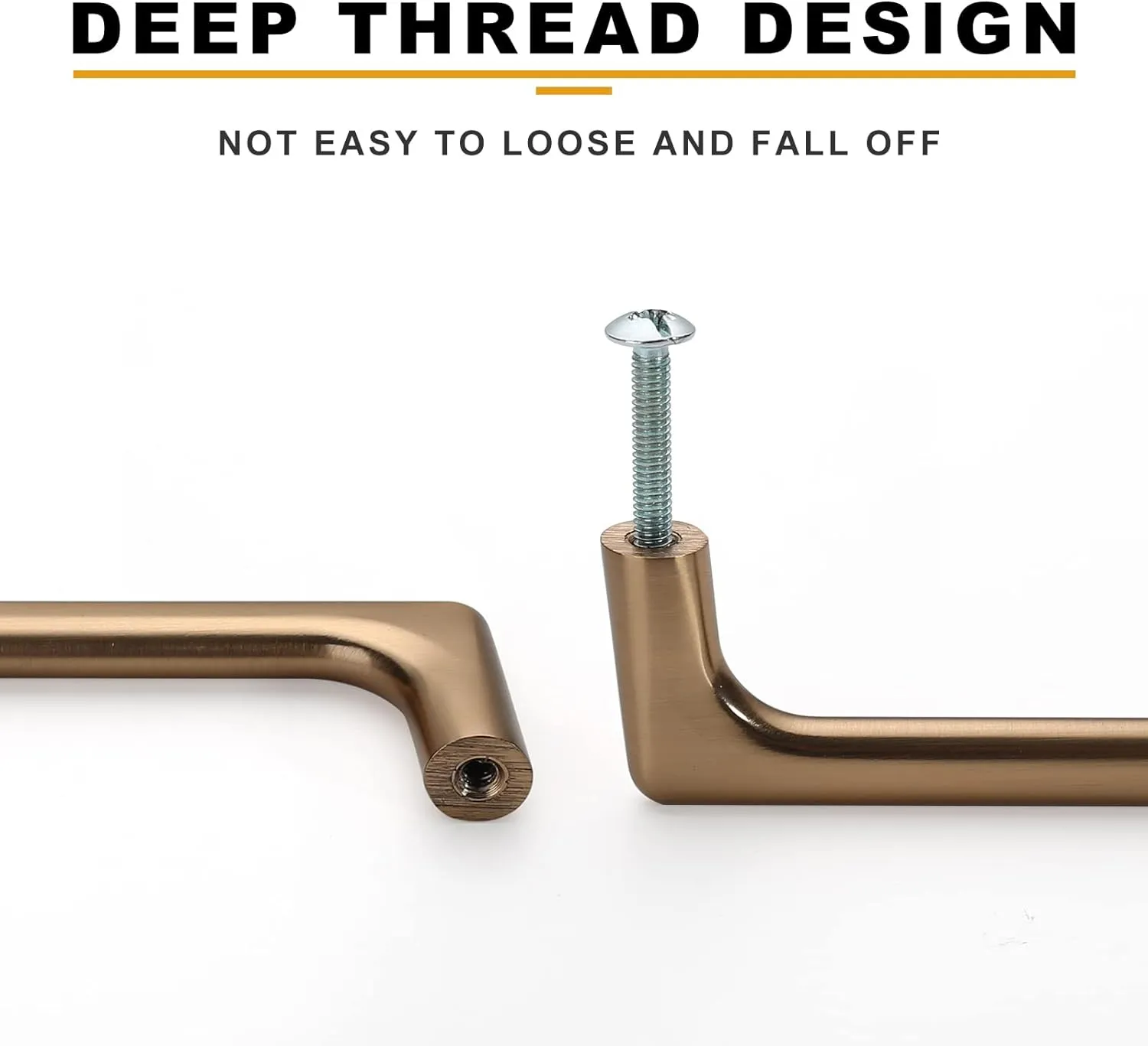 Asidrama 6 Pack 10 Inch(256mm) Champagne Bronze Cabinet Pulls Cabinet Handles Cupboard Handles Kitchen Cabinet Hardware for Cupboard Drawer Pulls