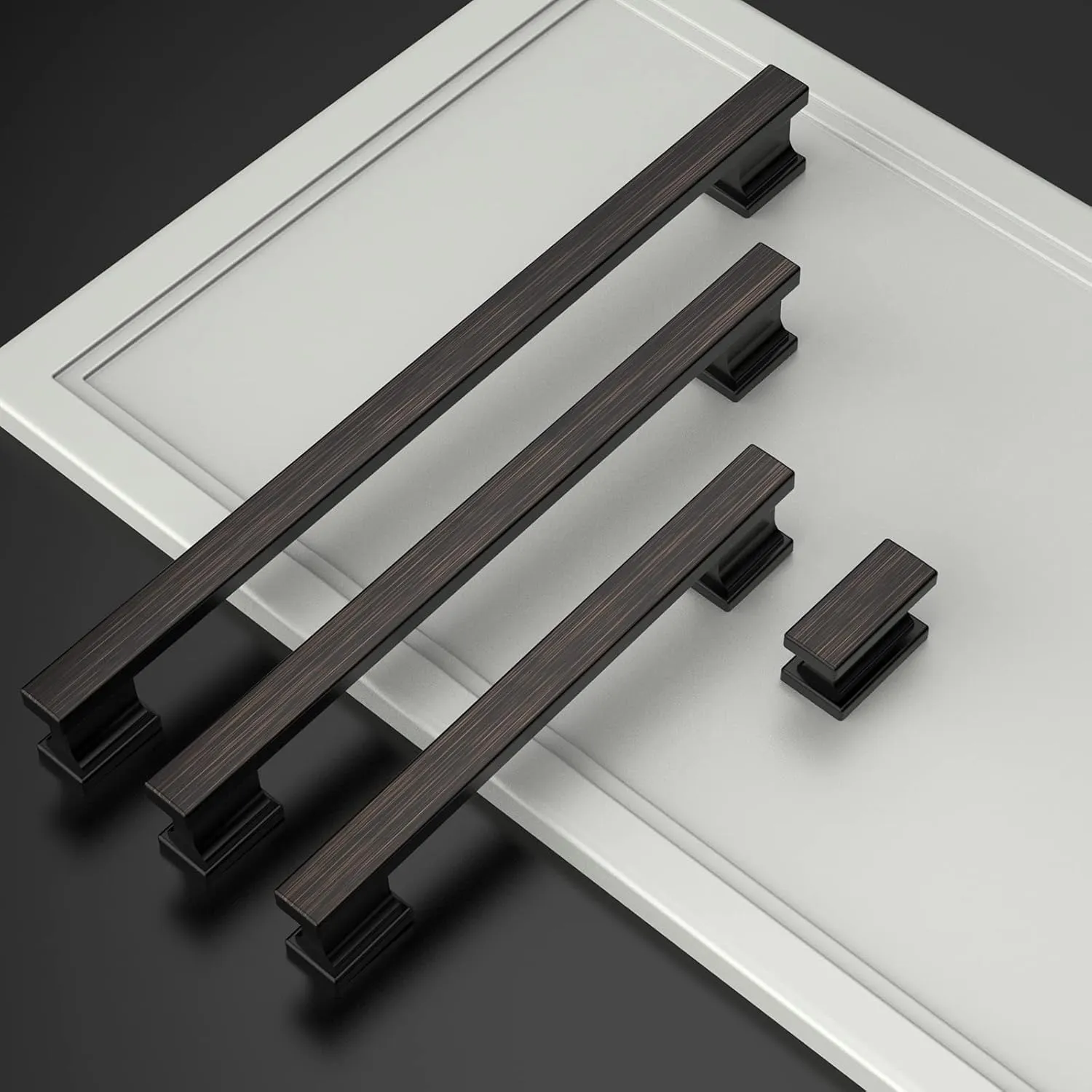 Asidrama 6 Pack 15 Inch(381mm) Oil Rubbed Bronze Kitchen Cabinet Handles, Cabinet Pulls Kitchen Cabinet Hardware for Cupboard Drawer Pulls