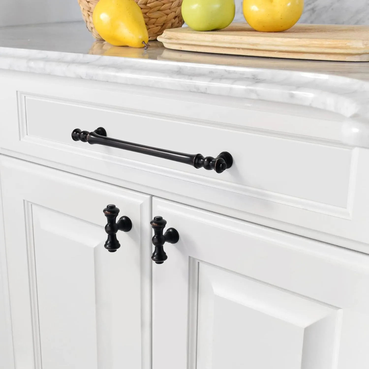 Asidrama 6 Pack 7.5 Inch(192mm) Oil-Rubbed Bronze Kitchen Cabinet Handles, Cabinet Pulls Kitchen Cabinet Hardware for Cupboard Drawer Handles Dresser Pulls