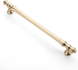 Asidrama 6 Pack 9 Inch(228mm) Brushed Brass Kitchen Cabinet Handles, Cabinet Pulls Kitchen Cabinet Hardware for Cupboard Drawer Pulls