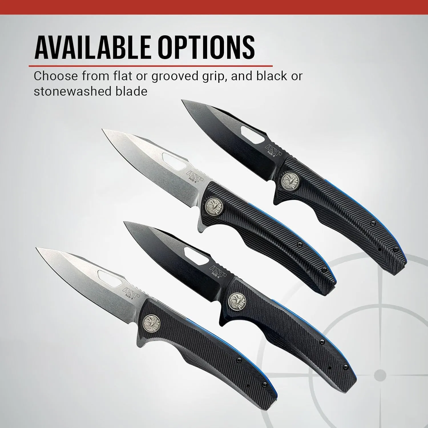 ASP Police Duty Knife (PDK) for Everyday Use, AUS-8 Blade, User-Friendly Design, Reversible Pocket Clip, Ideal for Law Enforcement and Security Professionals, Grooved Grip, Black Blade