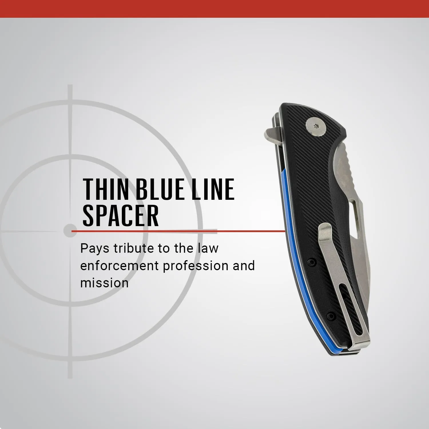 ASP Police Duty Knife (PDK) for Everyday Use, AUS-8 Blade, User-Friendly Design, Reversible Pocket Clip, Ideal for Law Enforcement and Security Professionals, Grooved Grip, Black Blade