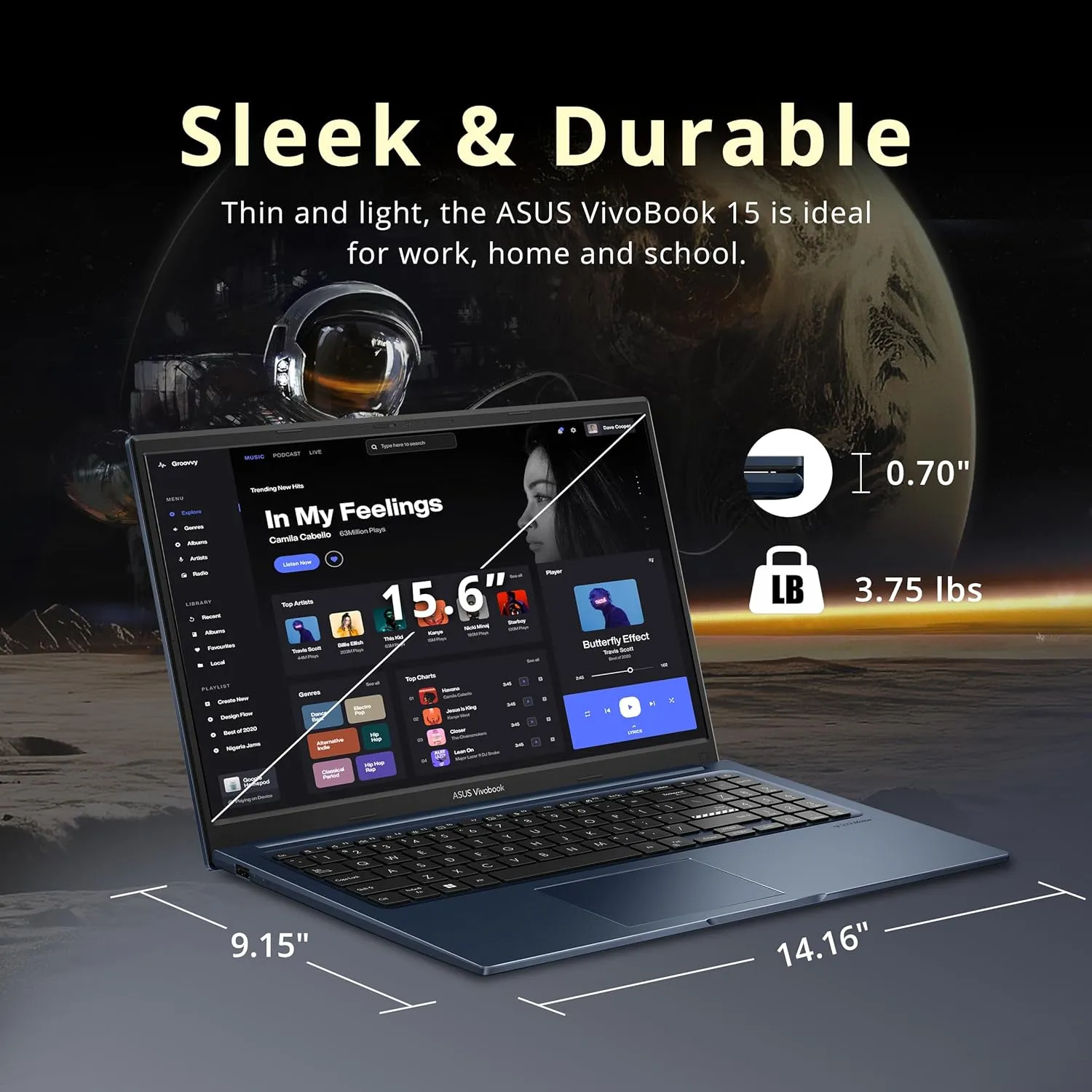 ASUS 2024 Vivobook Laptop, 15.6" FHD Display, Intel Core i5-1235U Processor(up to 4.4GHz, 10 cores), 16GB RAM, 1TB SSD, Intel UHD Graphics, Wi-Fi, Bluetooth, Windows 11 Pro