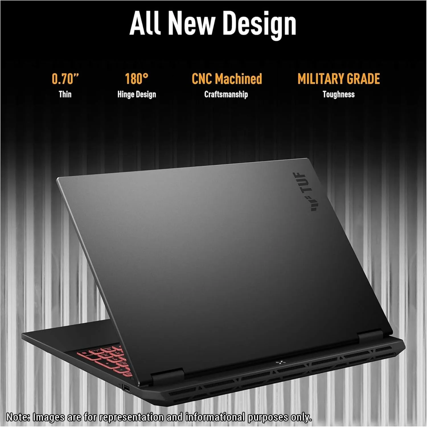 ASUS TUF A16 Copilot  Gaming Laptop, AMD Ryzen AI 9 HX 370, 32 GB LPDDR5x RAM, 1 TB PCle SSD, 16" WQXGA (2560x1600) 165Hz Display, Nvidia G-Force RTX 4060, 1-Zone RGB Keyboard, W11 Pro, Jaeger Gray
