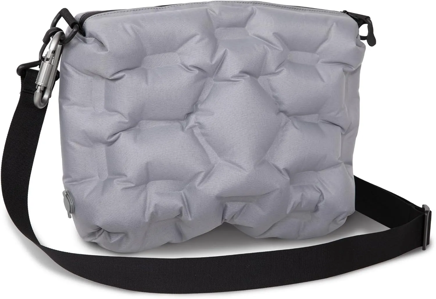 ATEPA 4-in-1 Inflatable Pillow, Ultralight Portable Inflatable Seat Cushion Neck & Lumbar Support Crossbody Bag with Zippered Protection, Convertible Strap for Travel Hiking Airplane Backpacking Beach