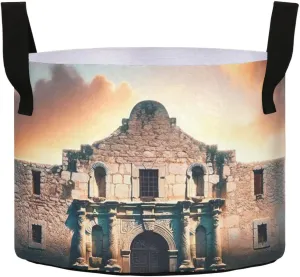 Augenstern Planters Pot with Handles Remember-The-Alamo-Texas Plant Grow Bag Movable Raised Garden Bed