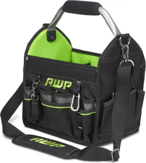 AWP Tool Bags, Premium Tool Bag, Black, Durable Tool Tote, for Professionals and Contractors