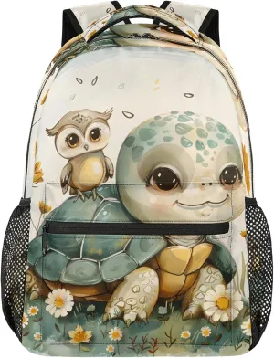 Backpack Mama Turtle Book Bags Laptop Backpacks Lightweight Multipurpose Daypack for Men Women Travel Hiking