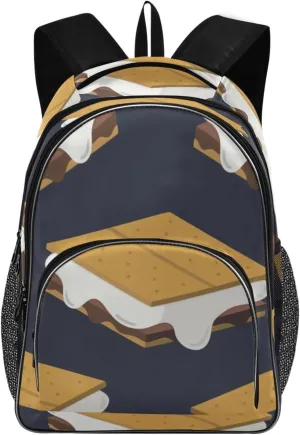 Backpacks 22L Three Layer Arc Book Bag Lightweight for Travel Camping Hiking Rucksack Daypack Kids & Adults Graham Crackers