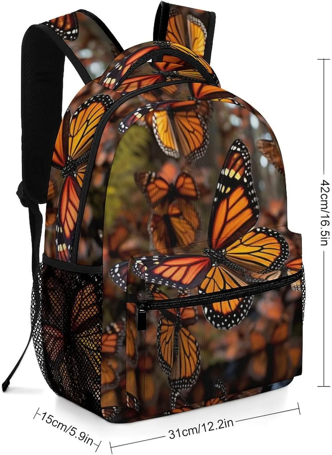 Backpacks Monarch Butterflies Travel Bag Laptop Backpack Casual Daypack for Weekender Business Hiking