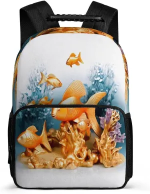 Backpacks Small Fishes Travel Bag Business Work Laptop Backpack